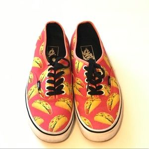 Taco vans size 8.5 women’s or 7 men’s lace up